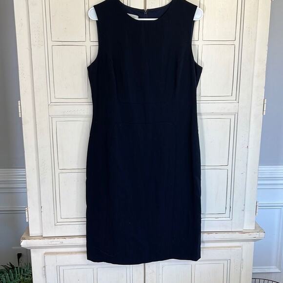 Hobbs London size 10 black sleeveless wool dress - Picture 1 of 5